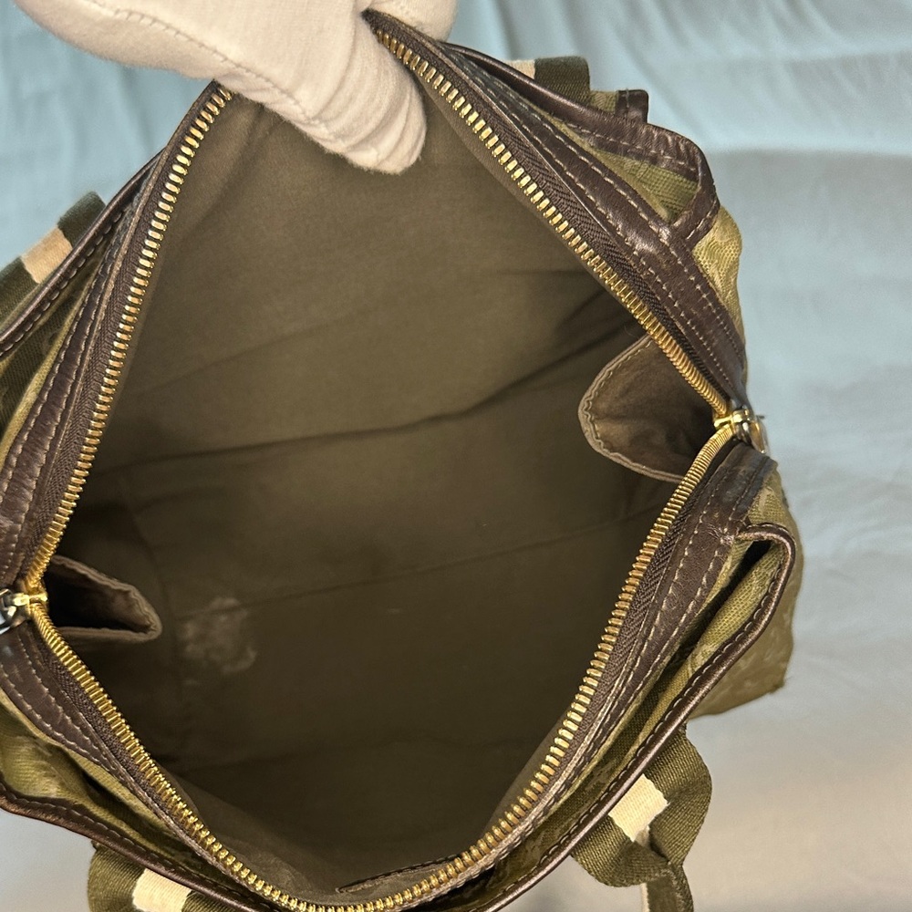 Louis Vuitton Croisette Marina PM Khaki Mini Lin Canvas Satchel - Picture 10 of 16